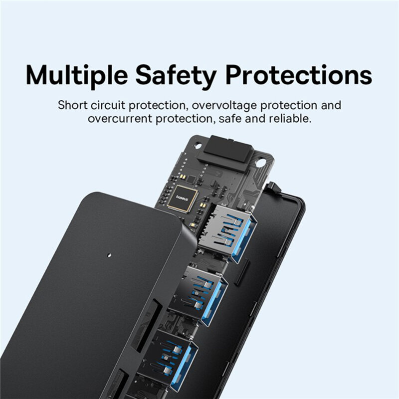 Hub, docking station USB Baseus, 5Gbps, 1m, B0005280B111-03