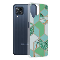 Husa Samsung Galaxy M22 Techsuit Marble, Green Hex