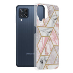 Husa Samsung Galaxy M22 Techsuit Marble, Pink Hex