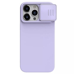 Husa iPhone 15 Pro Nillkin CamShield Silky MagSafe, mov