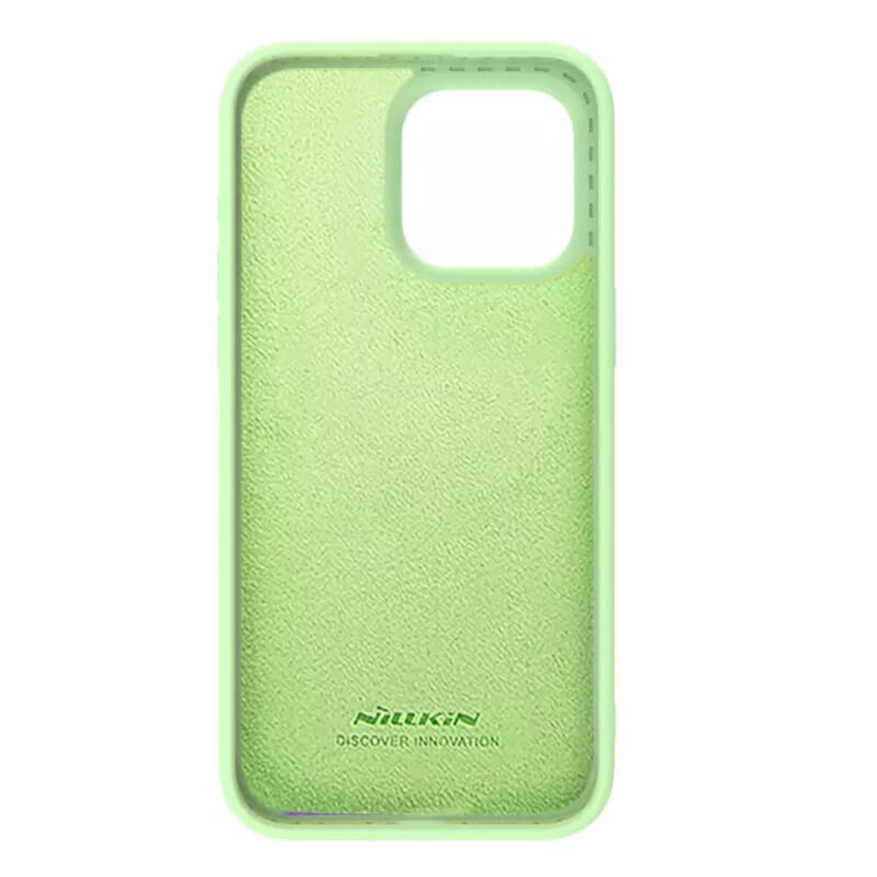 Husa iPhone 15 Pro Nillkin CamShield Silky MagSafe, verde