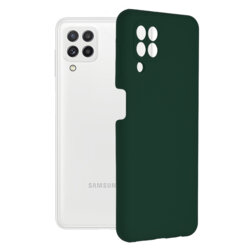 Husa Samsung Galaxy A22 4G Techsuit Soft Edge Silicone, verde inchis
