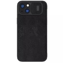 Husa iPhone 15 Plus Nillkin QIN Leather, negru
