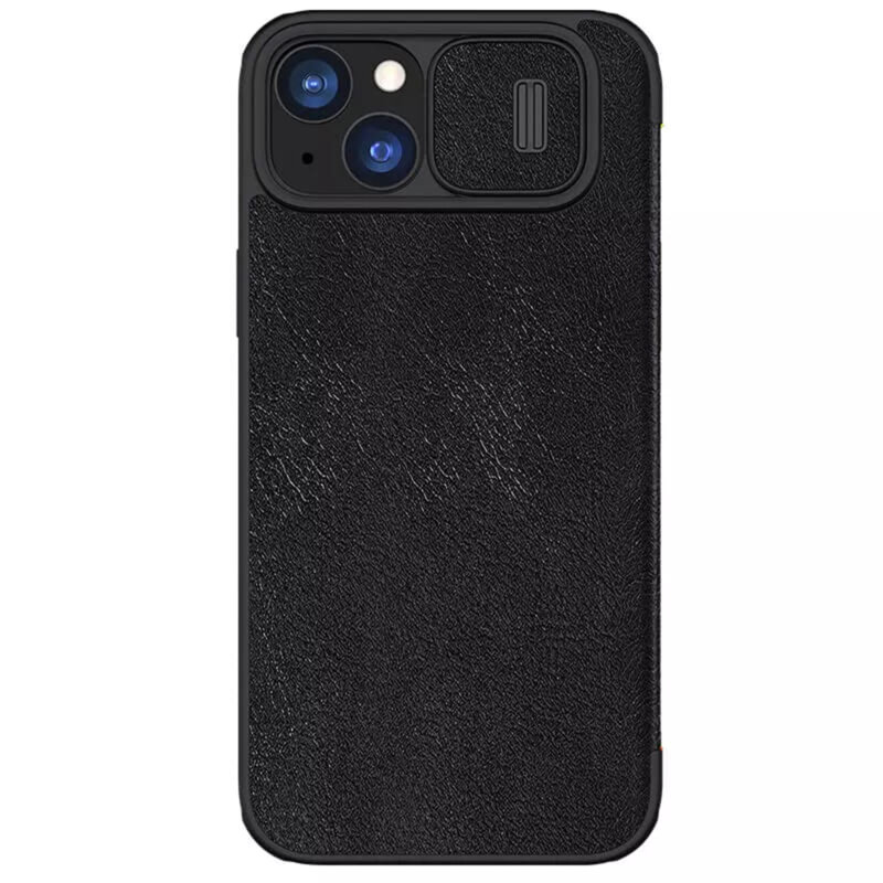 Husa iPhone 15 Plus Nillkin QIN Leather, negru