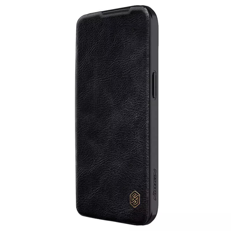 Husa iPhone 15 Plus Nillkin QIN Leather, negru