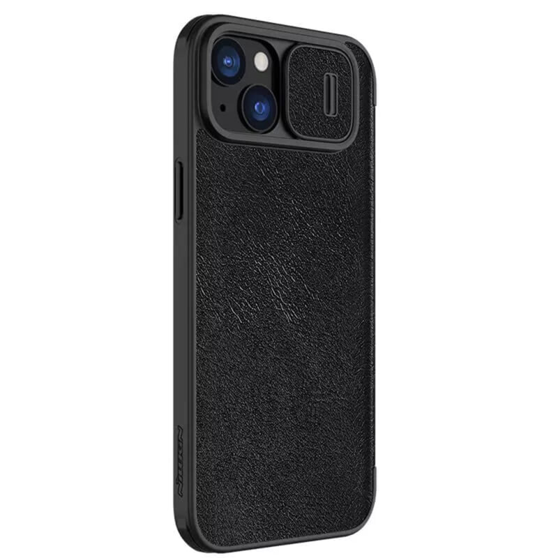 Husa iPhone 15 Plus Nillkin QIN Leather, negru