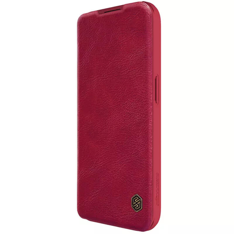 Husa iPhone 15 Pro Max Nillkin QIN Pro Leather, rosu