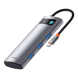 Hub Type-C la HDMI, 3xUSB, tip C, SD, TF Baseus, B00030708811-00