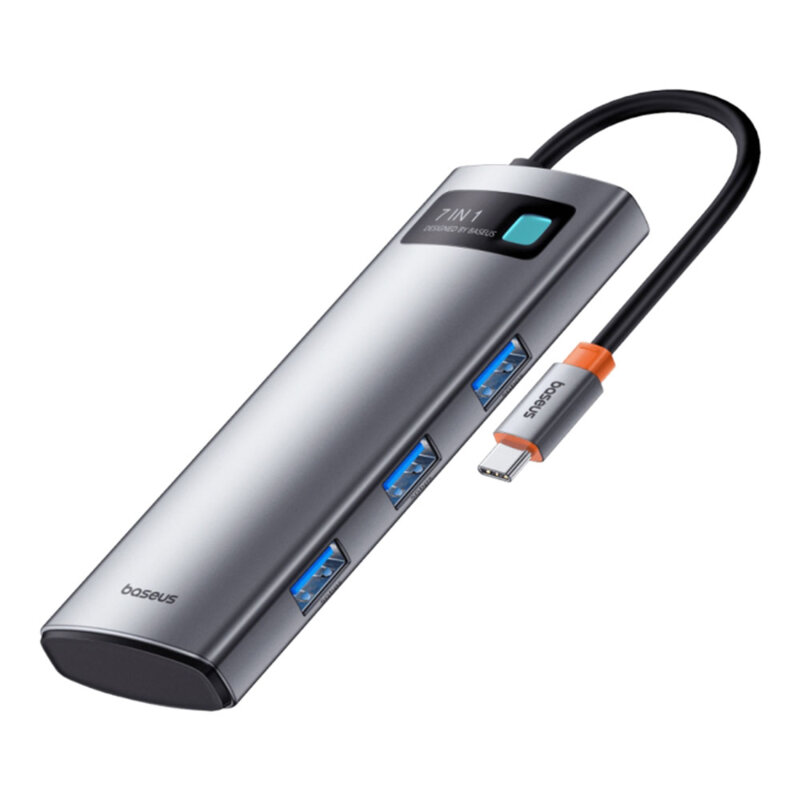 Hub Type-C la HDMI, 3xUSB, tip C, SD, TF Baseus, B00030708811-00