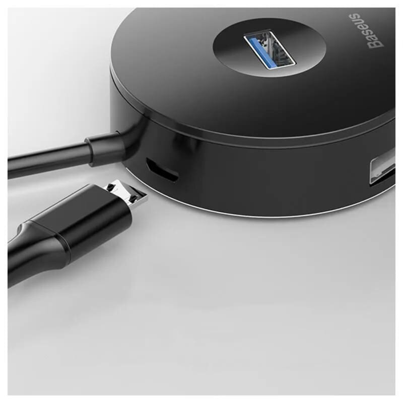 Docking station USB 3.0, hub Baseus, 10cm, negru, CAHUB-G01