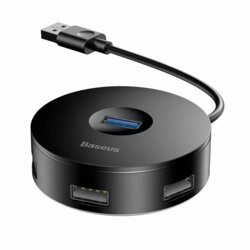 Docking station USB 3.0, hub Baseus, 10cm, negru, CAHUB-F01
