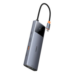 Hub USB-C la HDMI, 3xUSB, 2xUSB-C, RJ45, SD,TF, Jack3.5mm Baseus, B00061800813-00