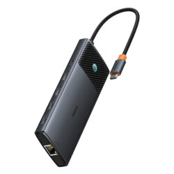 Hub USB-C la 2 x HDMI, 3xUSB, 2xUSB-C, RJ45, SD,TF Baseus, B00061800123-00