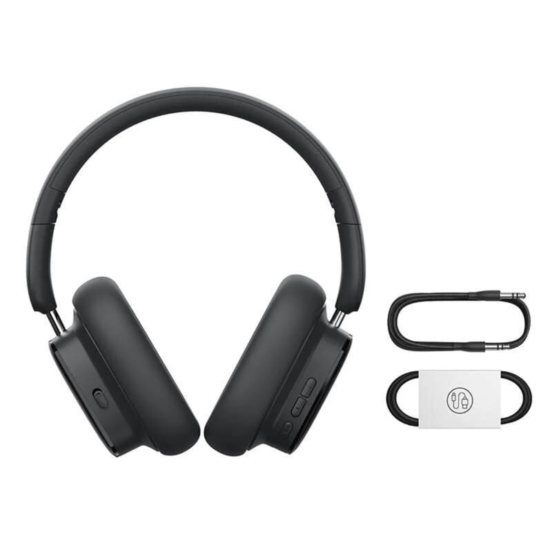 Casti Bluetooth 5.3 Noise-Cancellation Baseus Bowie H1i, negru