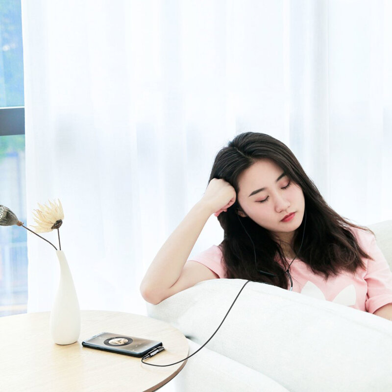 Adaptor audio Type-C la Type-C, Jack 3.5 mm Baseus L41, negru