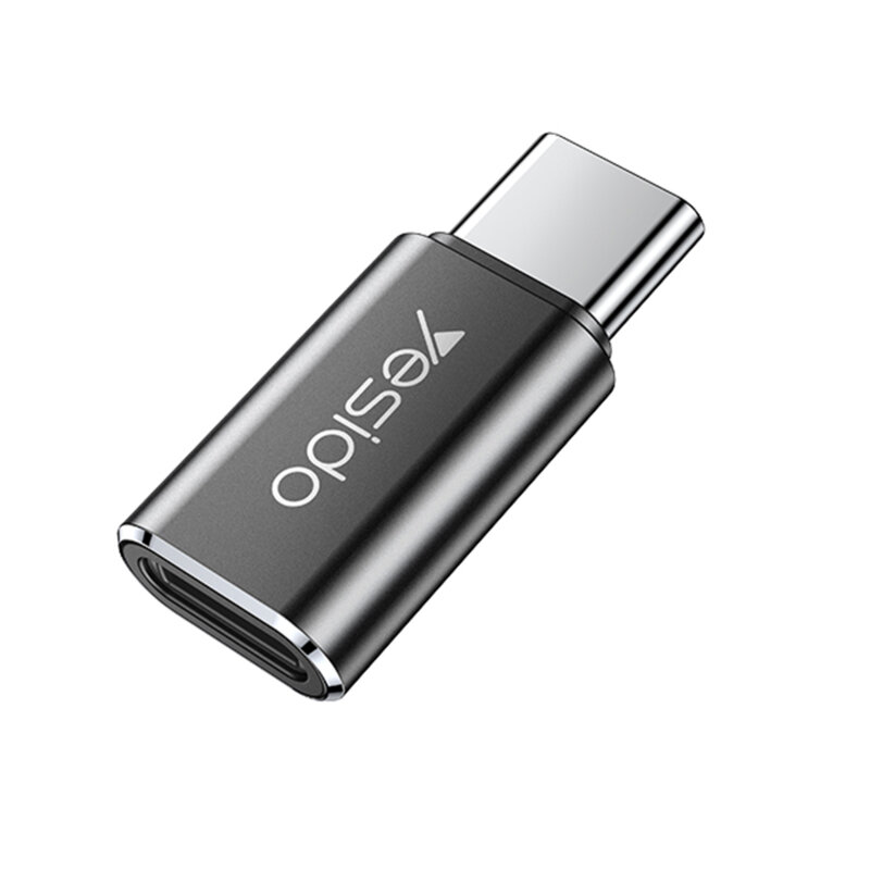 Adaptor OTG Type-C la Lightning Yesido GS22, 480Mbps, gri
