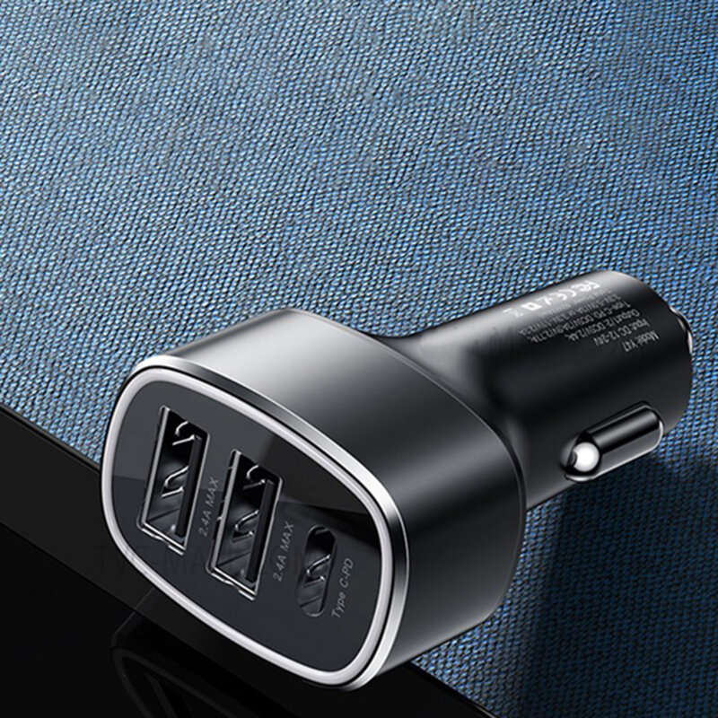Incarcator auto bricheta USB Type-C Yesido Y47, 49W, negru