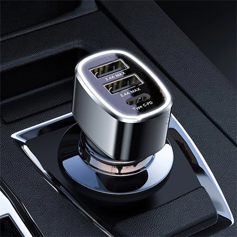 Incarcator auto bricheta USB Type-C Yesido Y47, 49W, negru