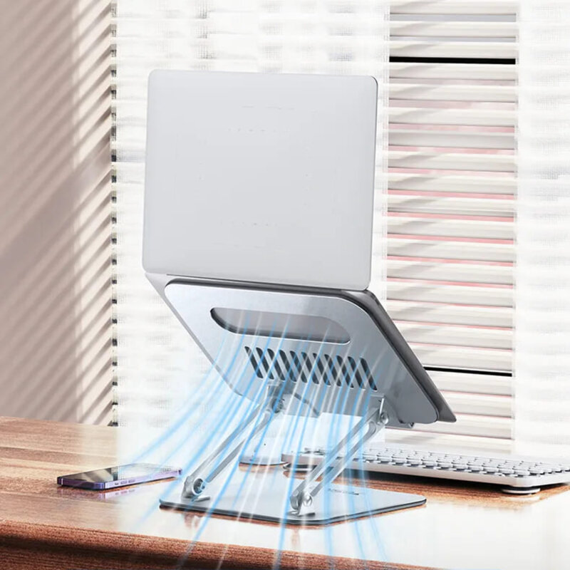 Suport laptop reglabil de birou Yesido LP05, argintiu