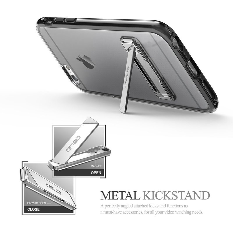 Husa Iphone 8 Obliq Naked Kickstand Shield - Clear