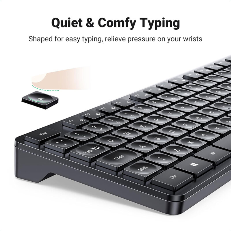 Tastatura wireless + mouse Bluetooth Ugreen, negru, 15720