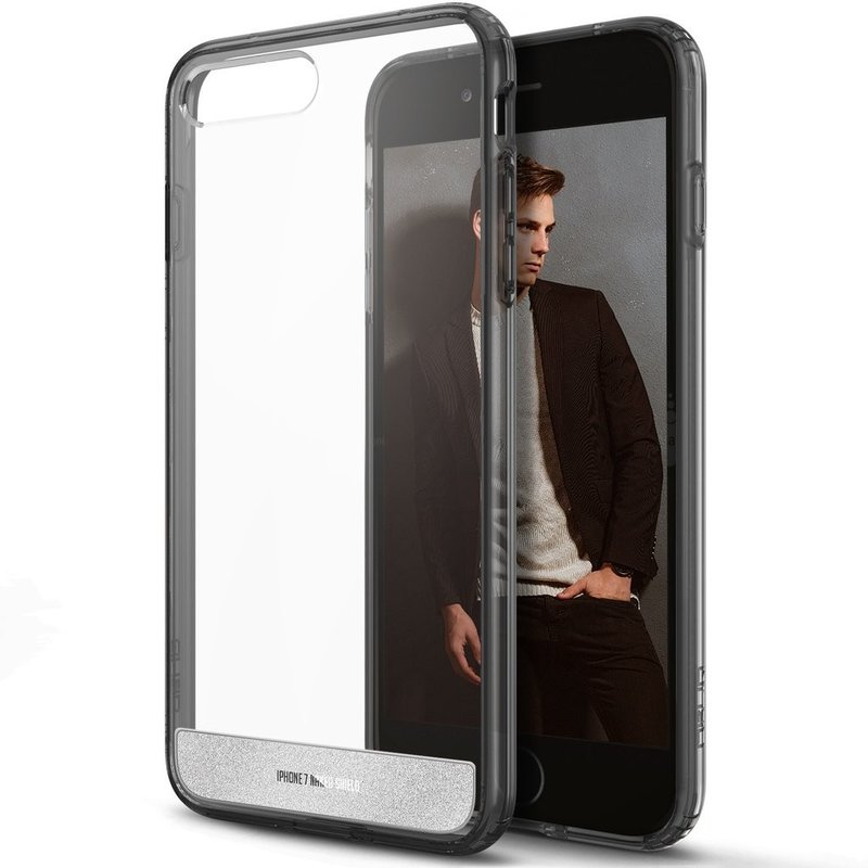 Husa Iphone 8 Plus Obliq Naked Crystal Shield - Smoky Black