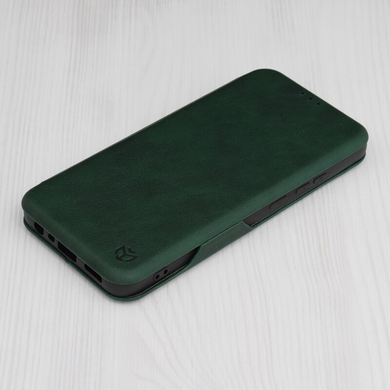 Husa 360° Oppo A78 4G Techsuit Safe Wallet Plus, verde