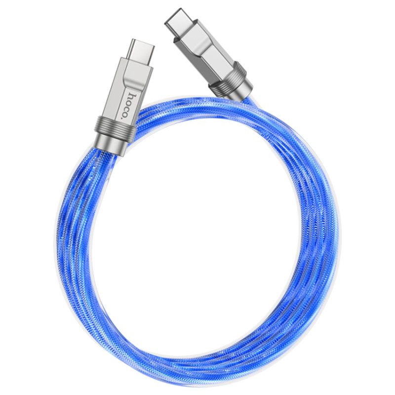 Cablu Super Fast Charging Type-C PD100W Hoco U113, 1m, albastru
