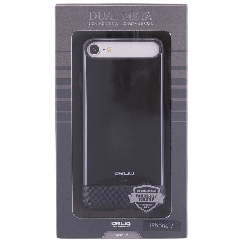 Husa Iphone 8 Obliq Dual Meta - Black