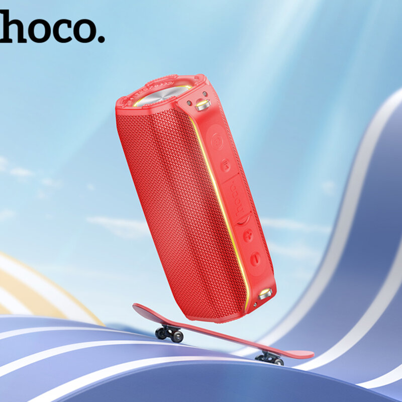 Boxa wireless 10W, curea de umar Hoco HC23, TF, USB, FM, gri