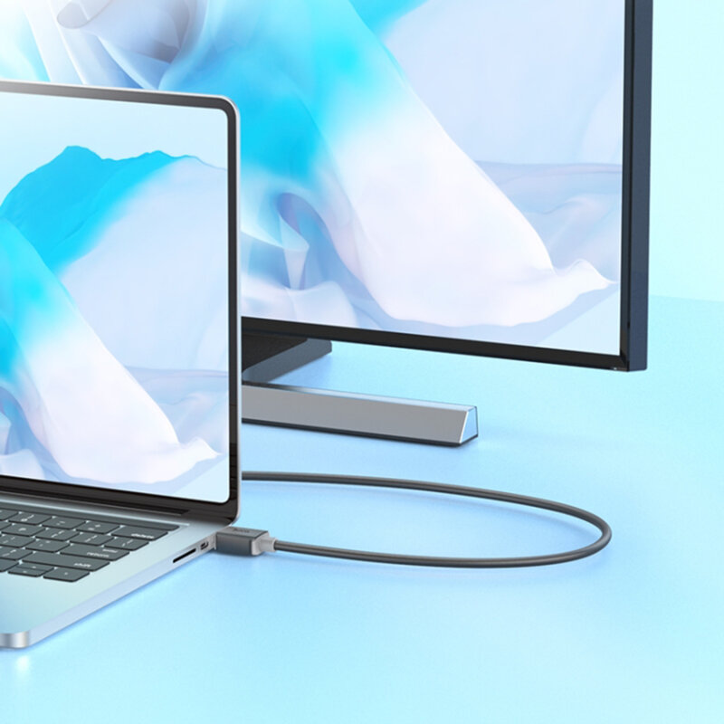 Cablu 4K HDMI HDTV2.0 tata la HDMI tata Hoco US08, 2m, negru