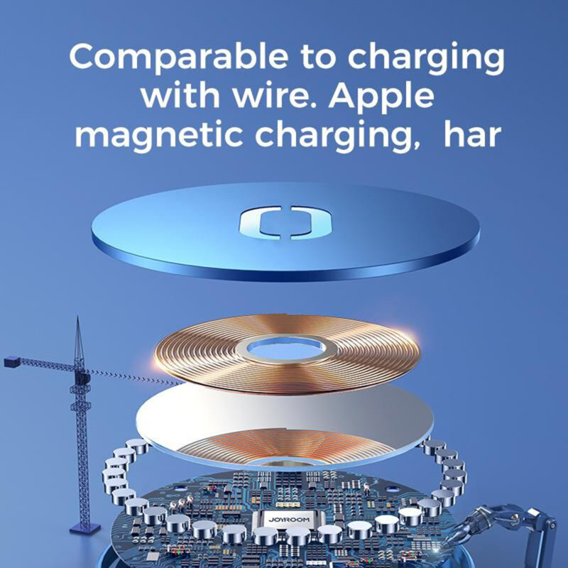 Incarcator wireless magnetic JoyRoom JR-A28, incarcare rapida, 15W, albastru