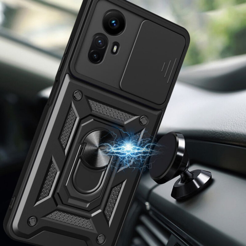 Husa Xiaomi Redmi Note 12S protectie camera Techsuit CamShield Series, negru