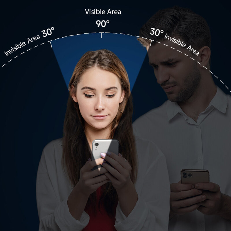 Folie sticla iPhone 15 Pro Dux Ducis Tempered Glass Privacy, negru