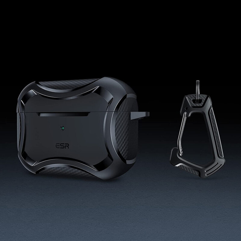 Husa Apple AirPods Pro 2 ESR Cyber Armor Tough HaloLock, mov