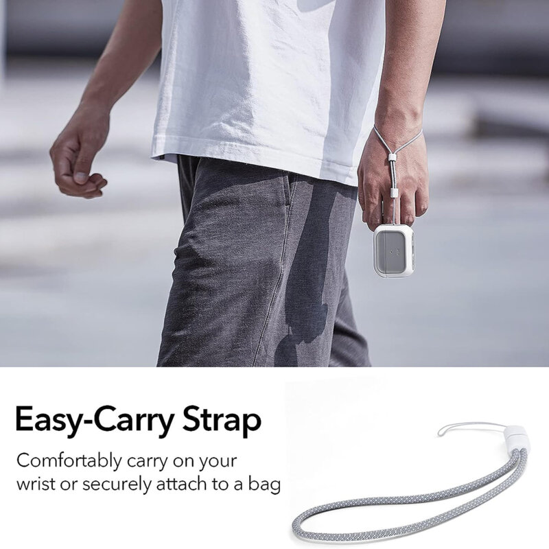 Husa Apple AirPods Pro ESR Orbit Hybrid HaloLock, alb