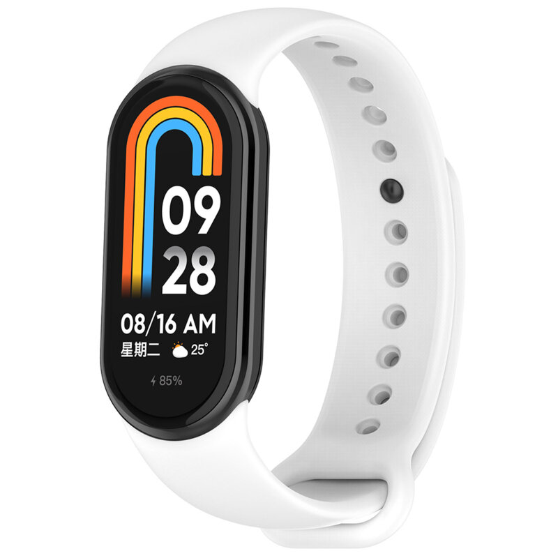 Bratara Xiaomi Mi Band 8 Techsuit, alb, W014