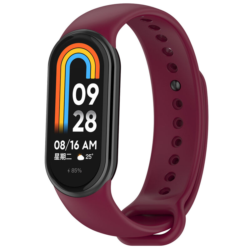 Bratara Xiaomi Mi Band 8 NFC Techsuit, bordo, W014