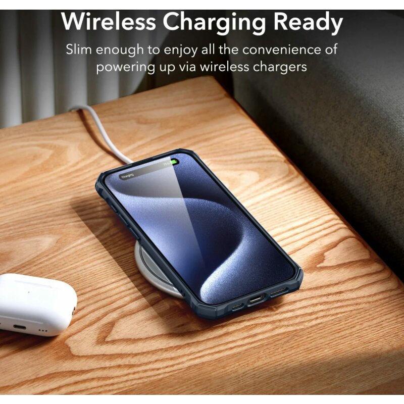 Husa iPhone 15 Pro ESR Air Armor, albastru