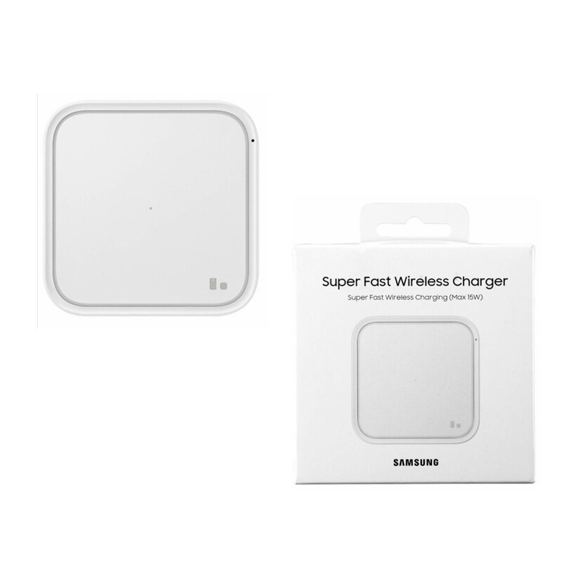 Incarcator wireless 15W original Samsung, alb, EP-P2400BWEGEU