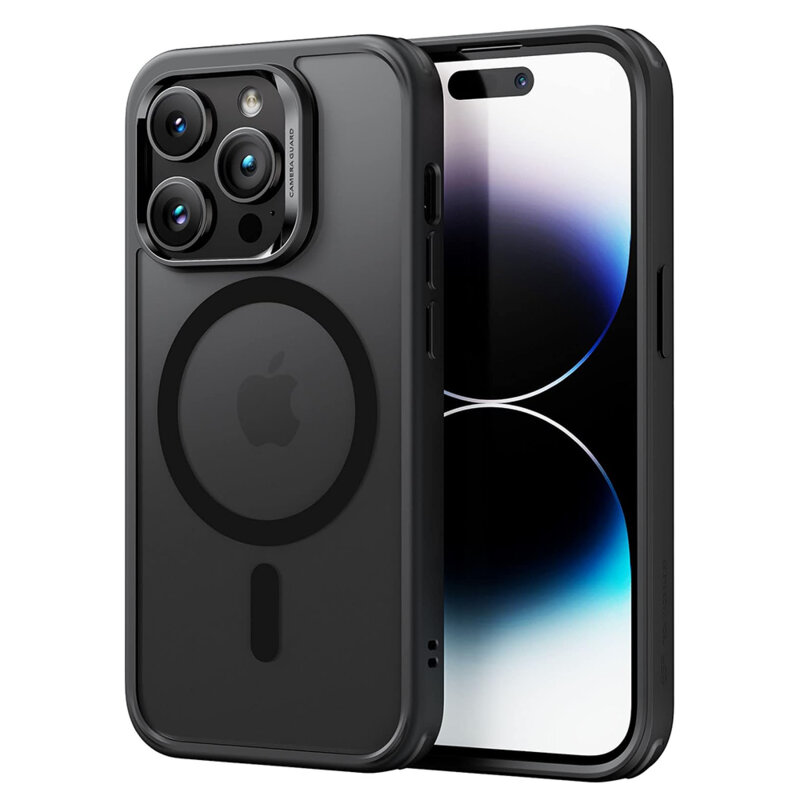 Husa iPhone 14 Pro Max ESR Classic Hybrid HaloLock, negru frost