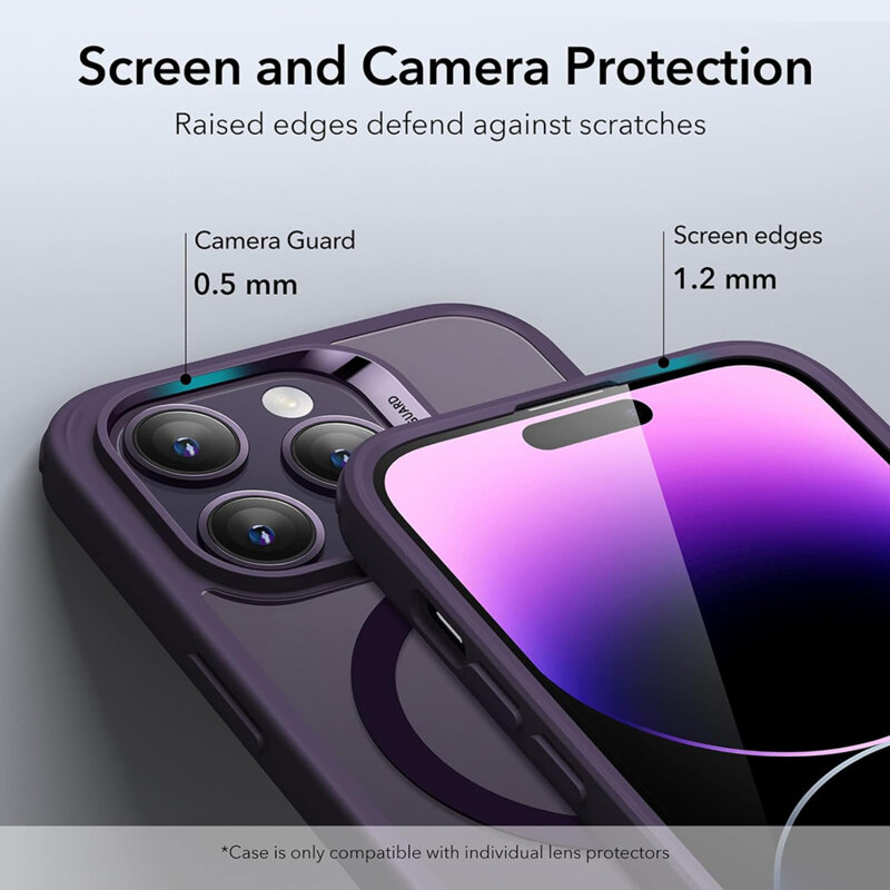 Husa iPhone 14 Pro ESR Classic Hybrid HaloLock, mov