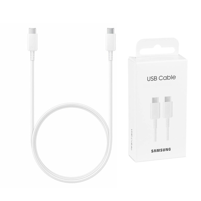 Cablu Samsung tip C original, 3A, 1m, alb, EP-DA705BWEGWW, blister