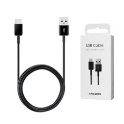 Cablu de date original Samsung, USB-A la Type-C, 1.5m, negru, EP-DG930IBEGWW