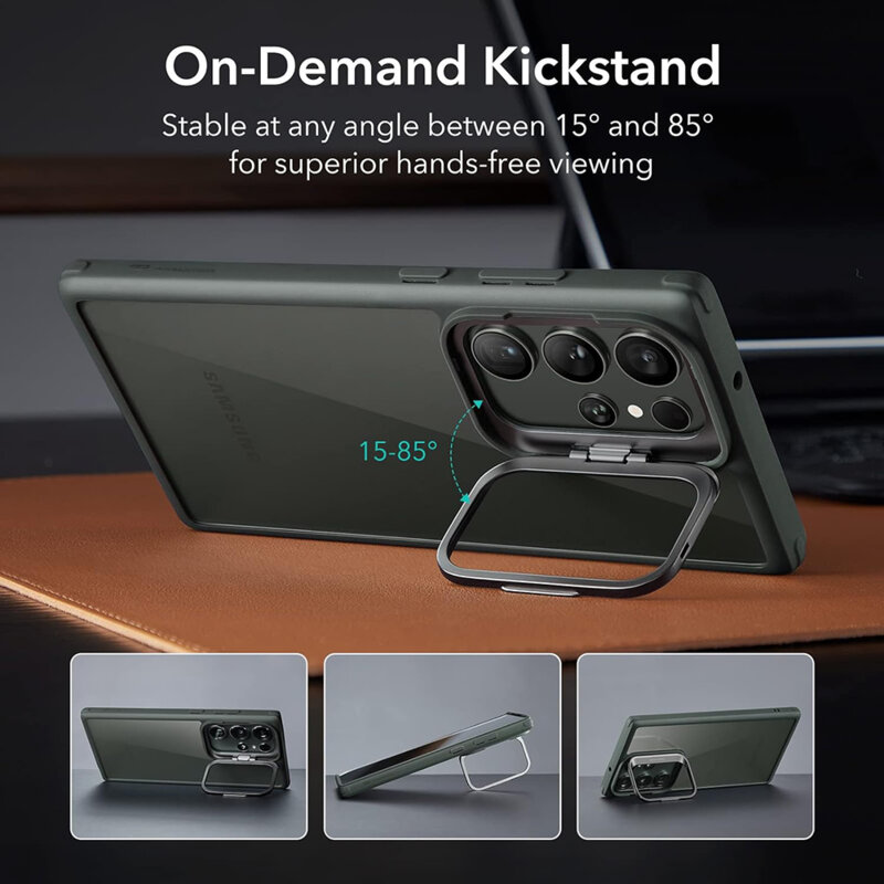 Husa Samsung Galaxy S23 Ultra ESR Classic Kickstand, verde