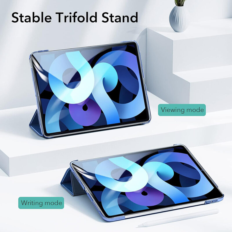 Husa iPad Air 5 (2022) ESR Ascend Trifold, Navy Blue