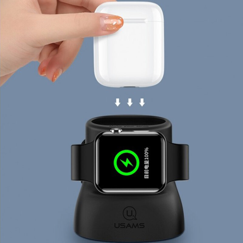 Suport pentru incarcator Apple Watch, AirPods Usams US-ZJ051
