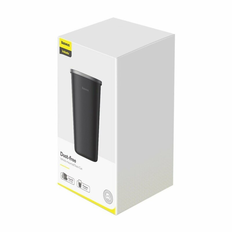 Cos gunoi auto Baseus + 90 saci menajeri, negru, CRLJT-A01