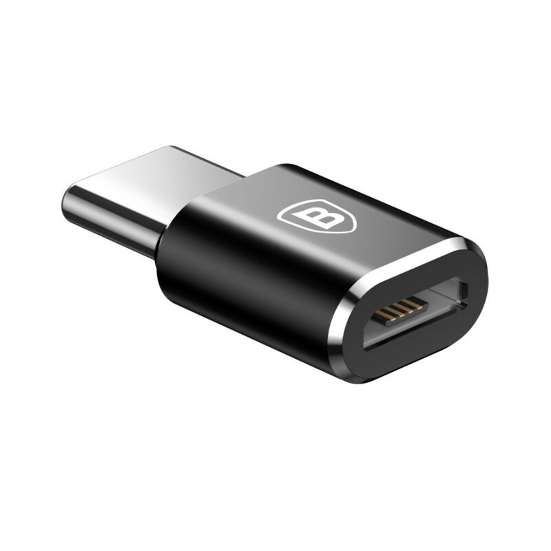 Convertor, adaptor OTG Micro-USB la Type-C, 2.4A Baseus, CAMOTG-01