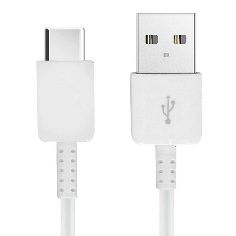 Cablu date Samsung USB la Type-C, 1.5m, alb, bulk, EP-DW700CWE